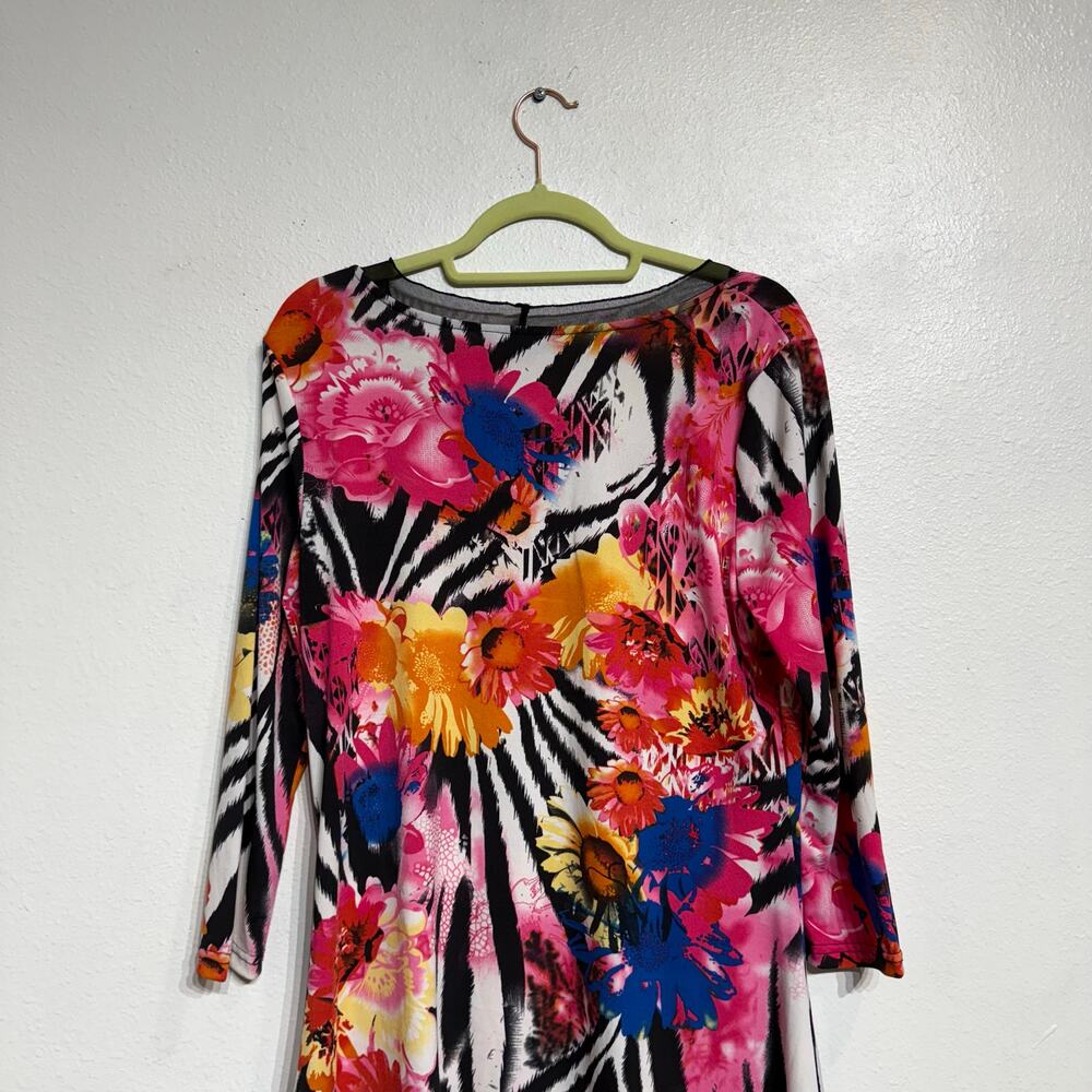 Investments Floral Vintage Blouse Sz M - Picture 7 of 11